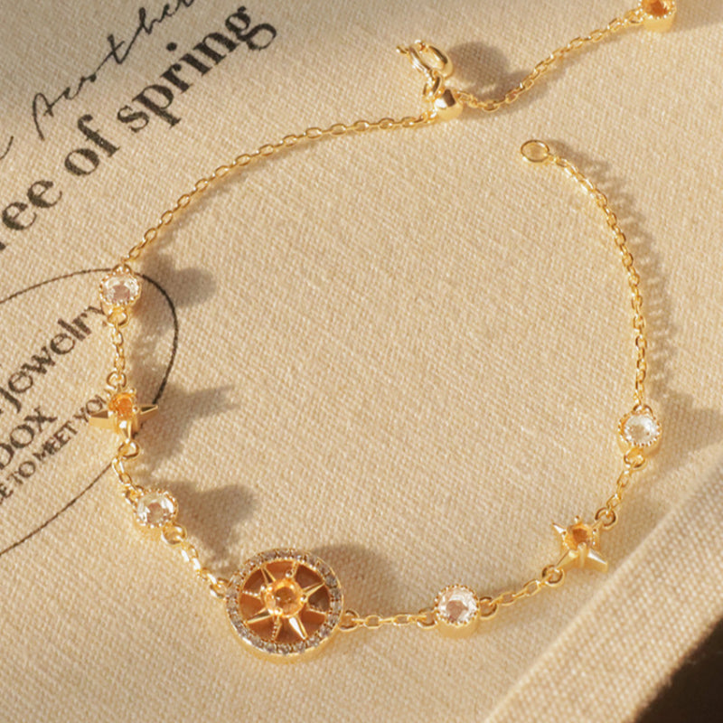 Starlight Compass Citrine Bracelet - Positive Energy & Direction