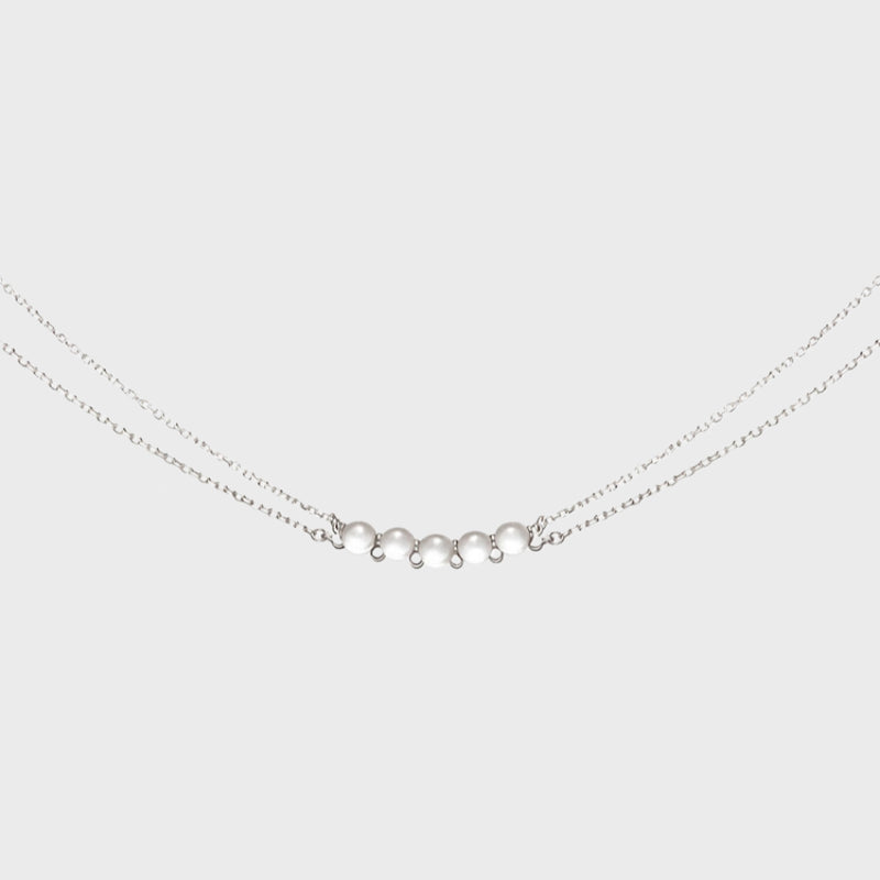 Natural Clear Quartz Bar Necklace · Purify & Attract Positive Vibes