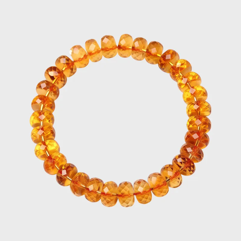 Solar Plexus Chakra Natural Crystal Bracelet
