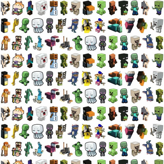 Minecraft 4cm Acrylic Charms for DIY match game-open in live