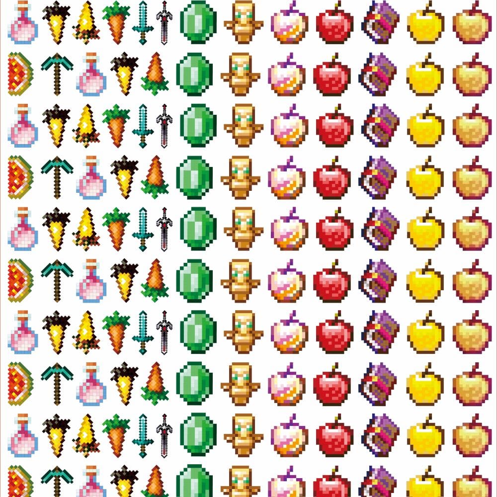 Minecraft 4cm Acrylic Charms for DIY match game-open in live