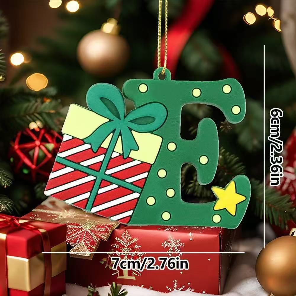 Christmas 2 letter ornament double game -open in live