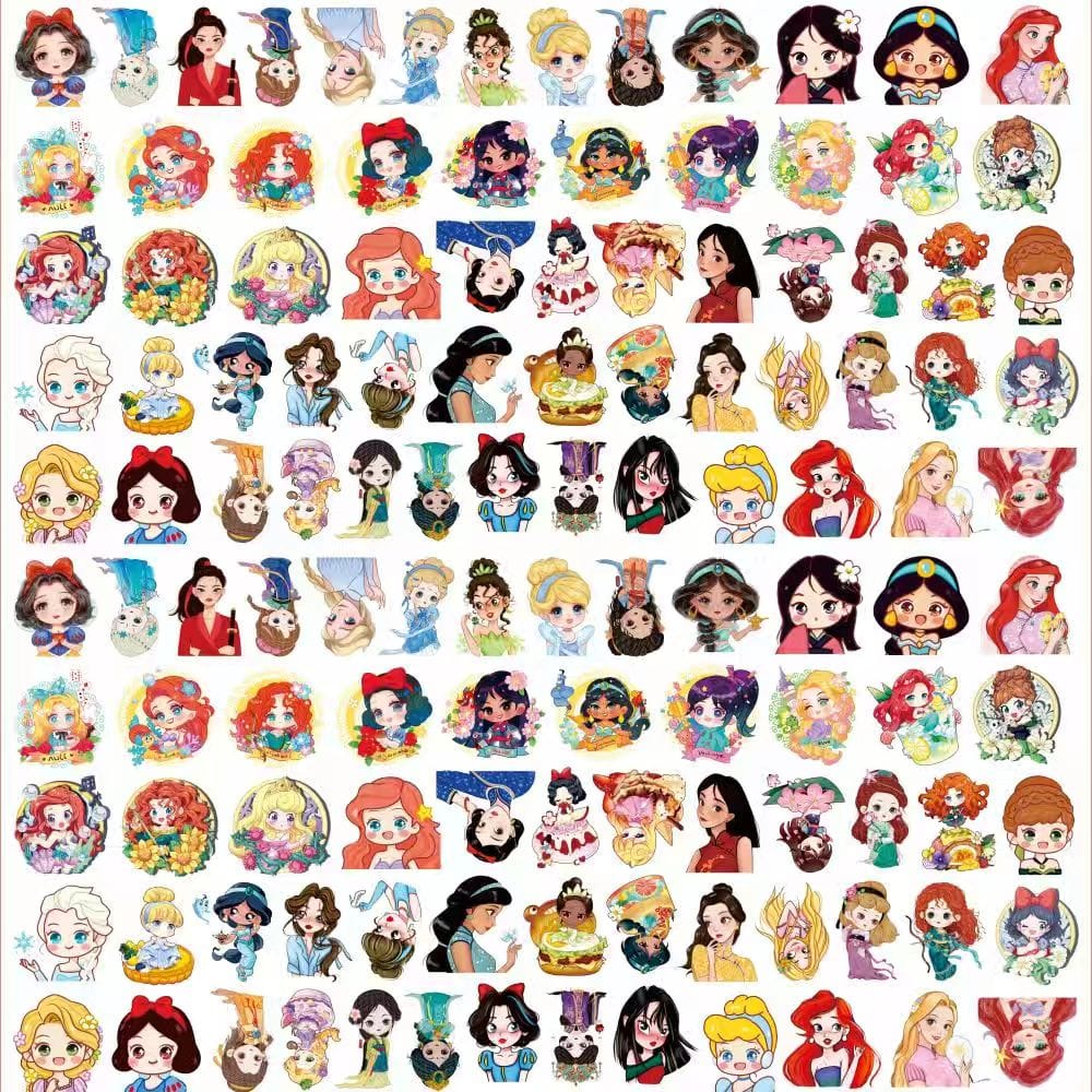 Princess 4cm Acrylic Charms for DIY match game-open in live