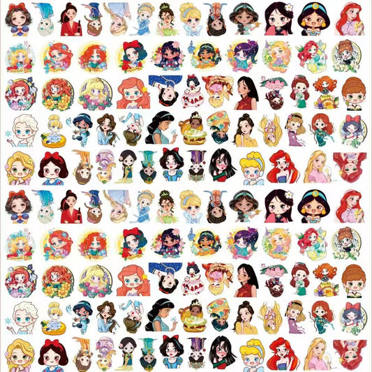 Princess 4cm Acrylic Charms for DIY match game-open in live