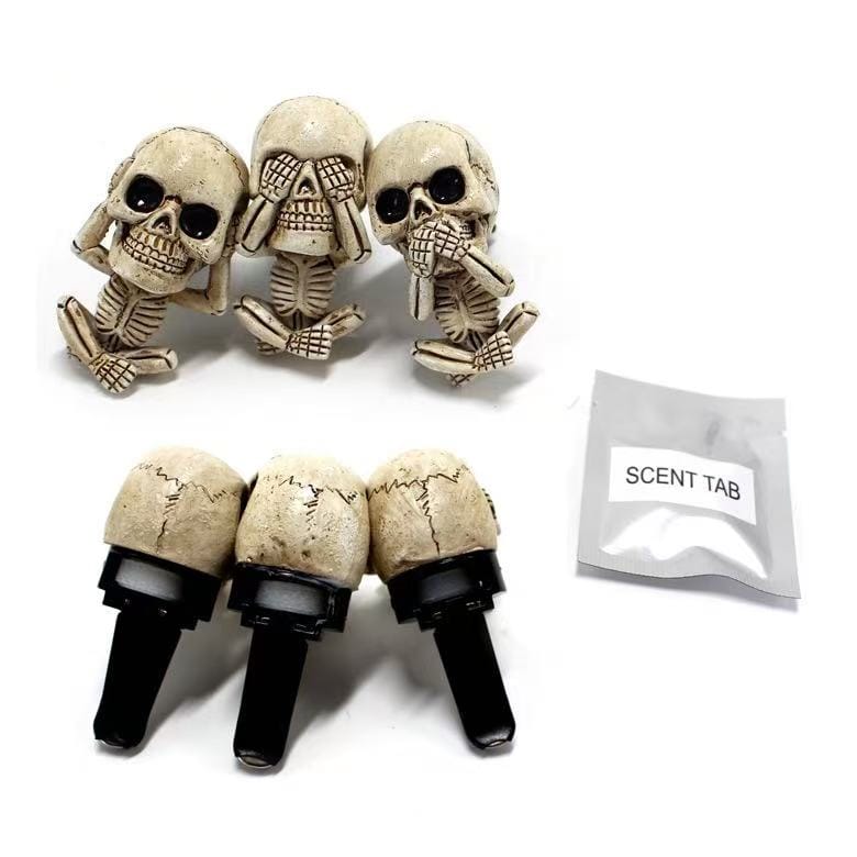 3pcs/set Skull Car Air Vent Clip