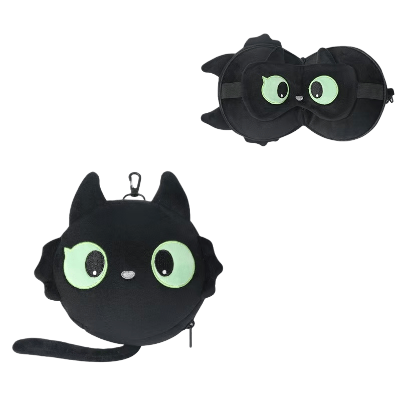 Black Cat U-shaped Pillow