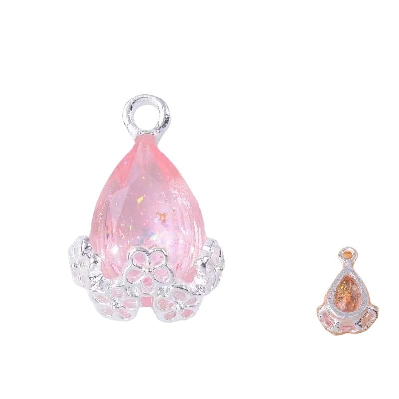 10pcs Diamond Droplets-Silver Base2