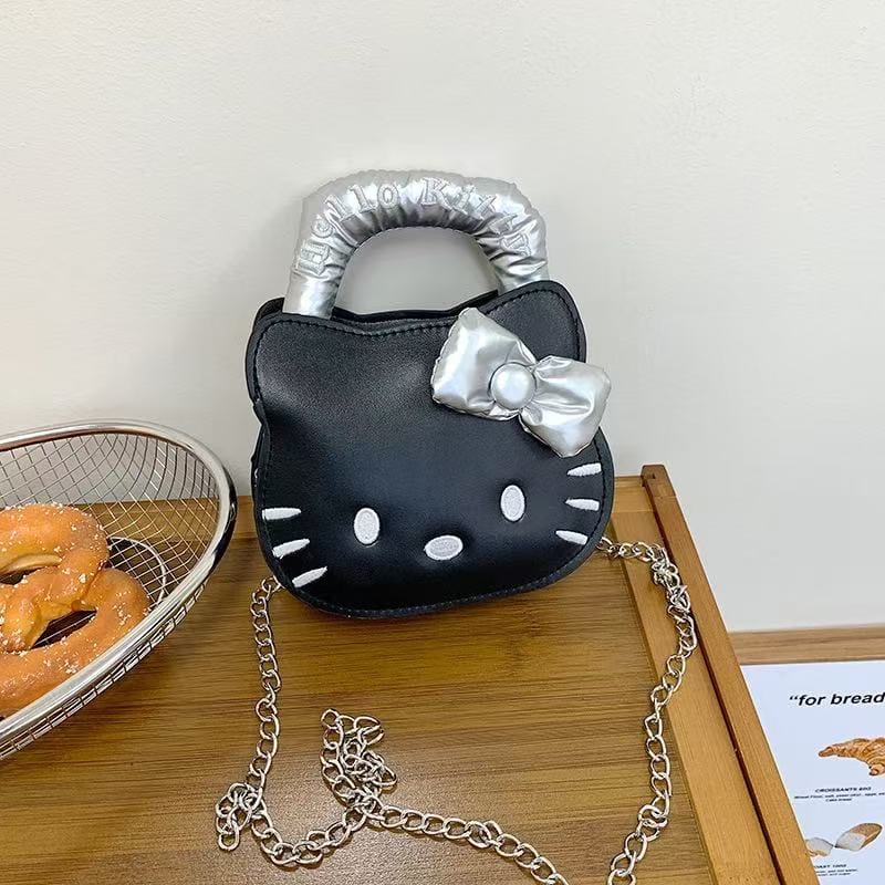 Kitty Handle Bag with Chain