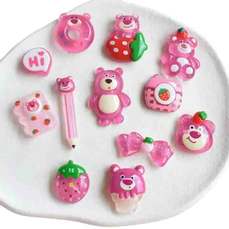 5pcs Straw berry Charms