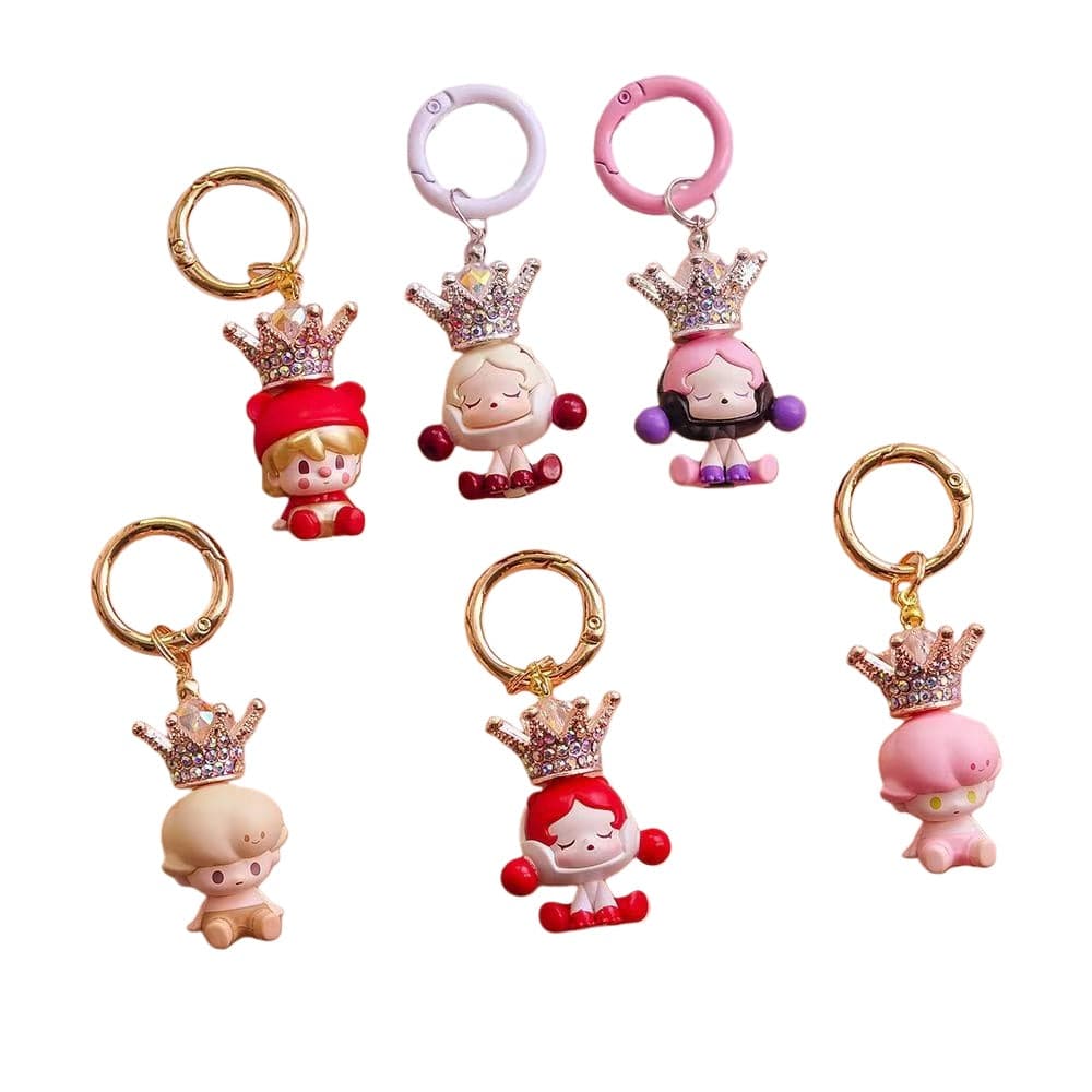1pc Popmart Crown DIY Keychain