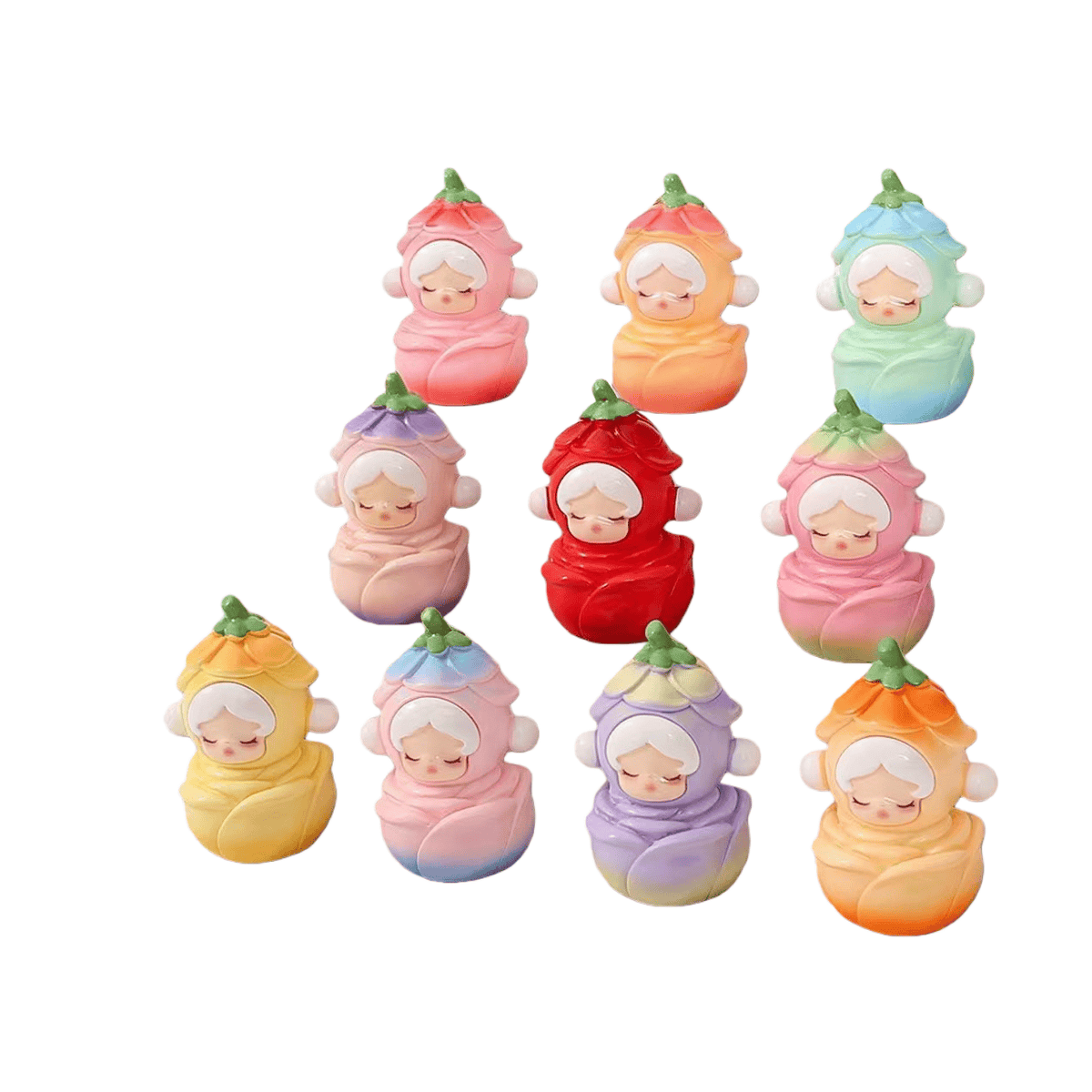 10 Pcs flower skull panda