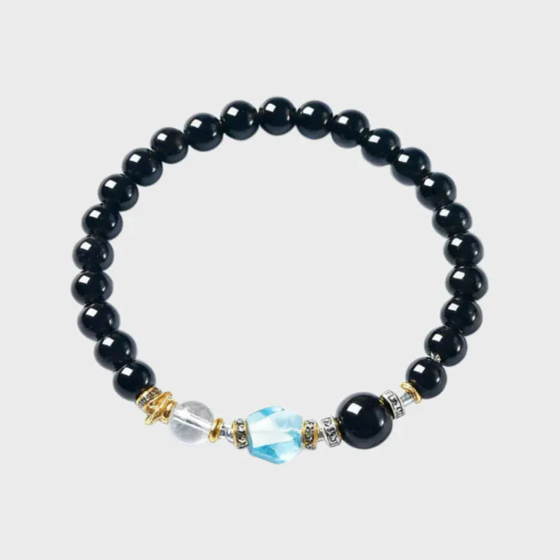 Water Element Balance Natural Obsidian Bracelet