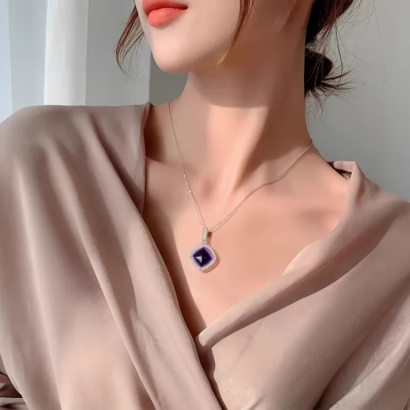 Orchid Amethyst Natural Necklace