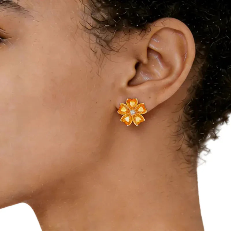 Aurelia Spark Natural Crystal Earrings