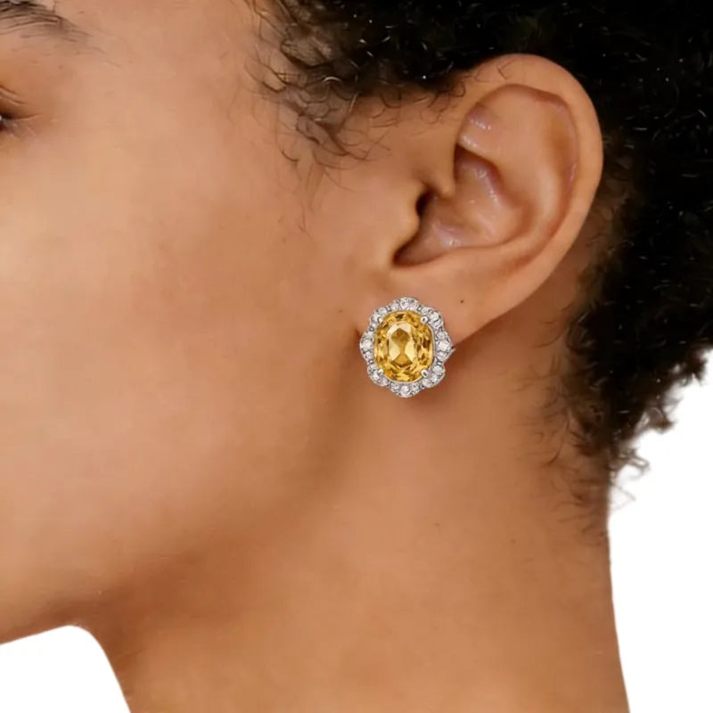 Vivid Confidence Natural Crystal Earrings