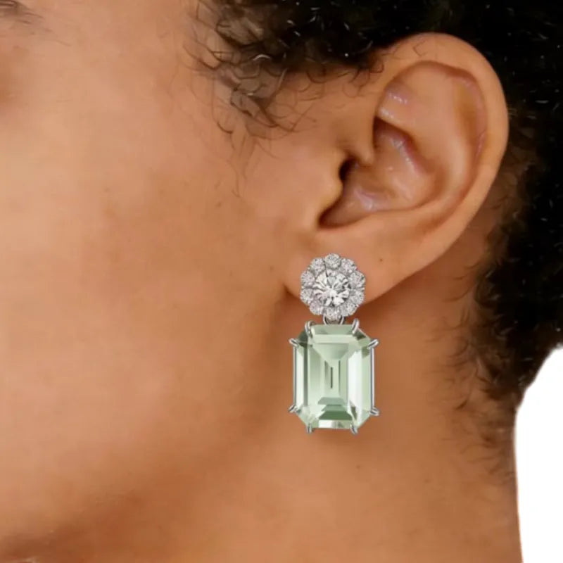 Serene Glow Natural Crystal Earrings