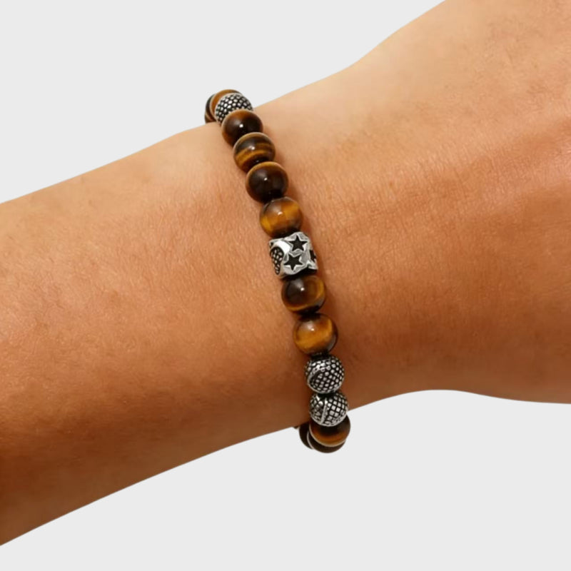 Fearless Courage Natural Tiger Eye Bracelet