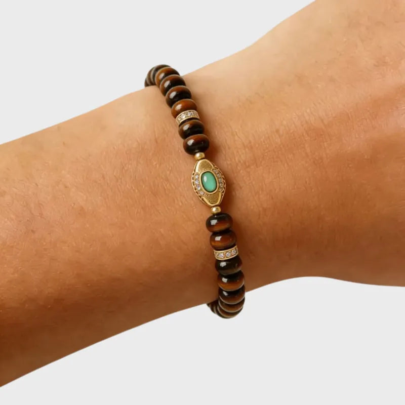 Annual Ring Natural Tiger Eye Bracelet for Ra's Guardian