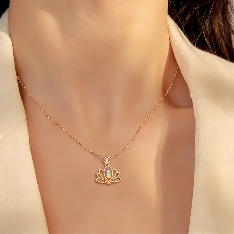 Precious Memory Lotus Necklace