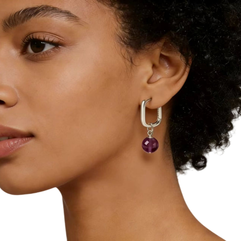 Natural Crystal Vigil Calm Earrings