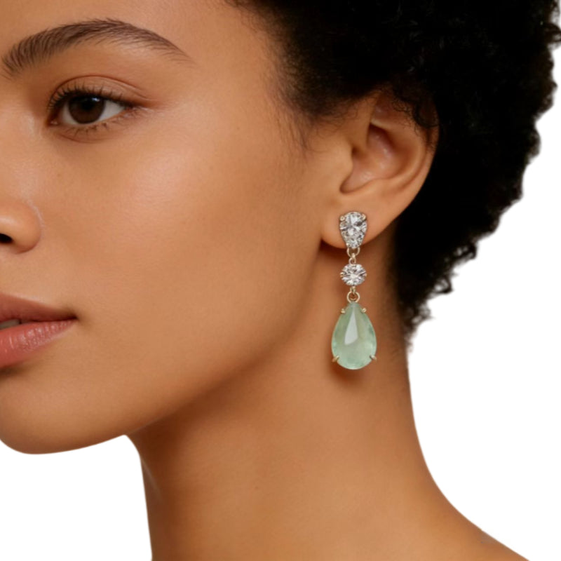 Natural Crystal Eirene Prosper Earrings