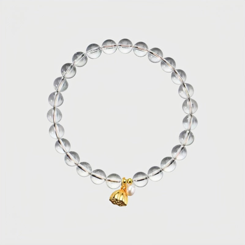 Lotus Radiant Rebirth Natural Crystal Bracelet