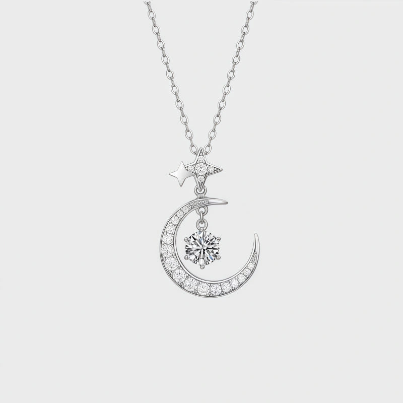 Aura of Moon & Star Necklace