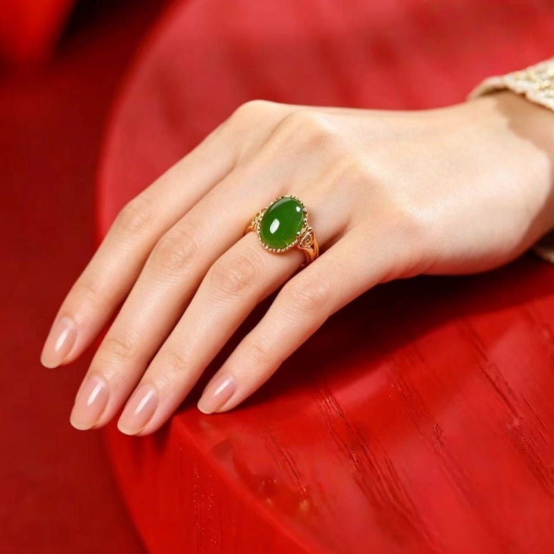 Hetian Jade Lucky Ring – A Touch of Fortune for Every Day