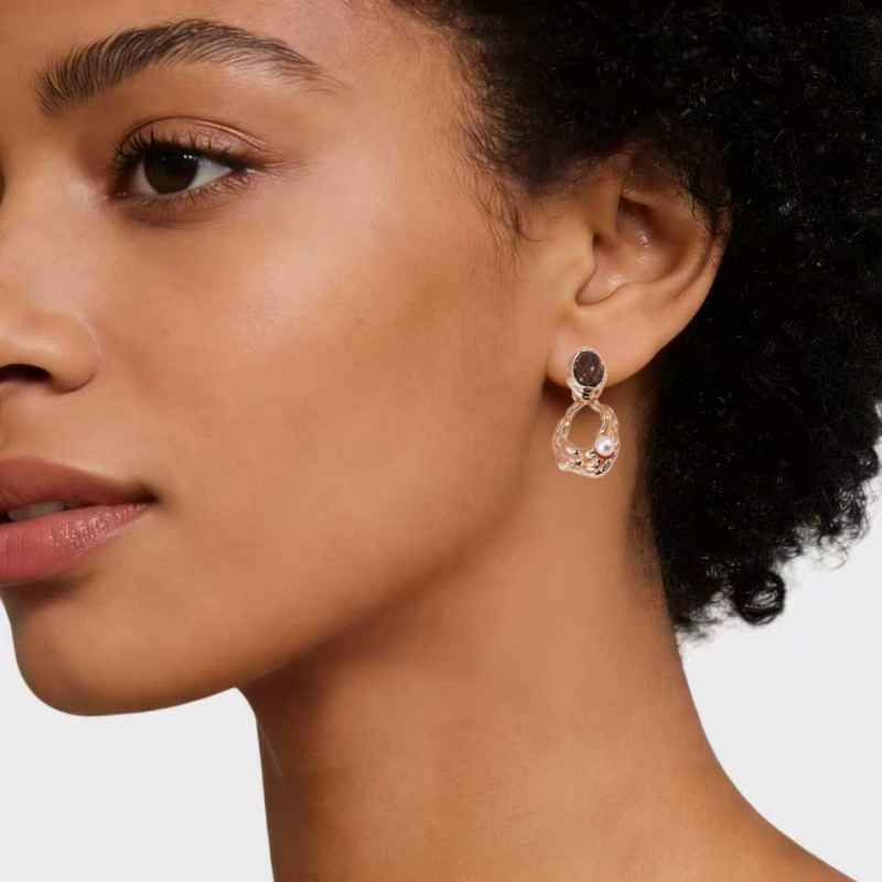 Tigrine Orbis Natural Tiger Eye Earrings