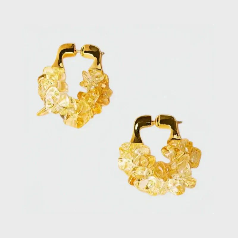 Citrine Vibe Stud Earrings