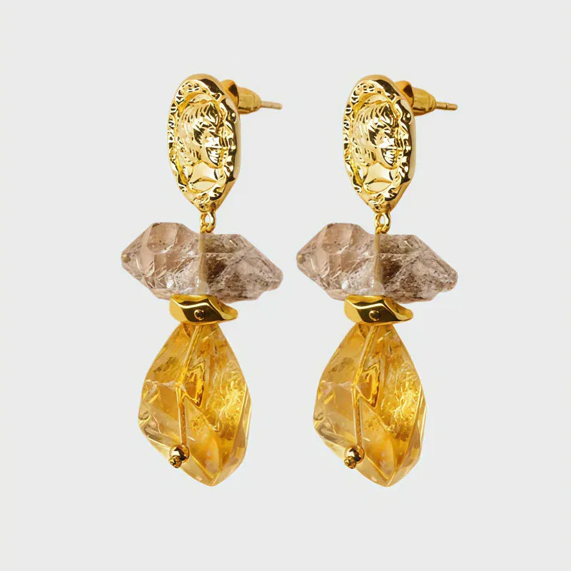Solaris Herkimer Drop Earrings