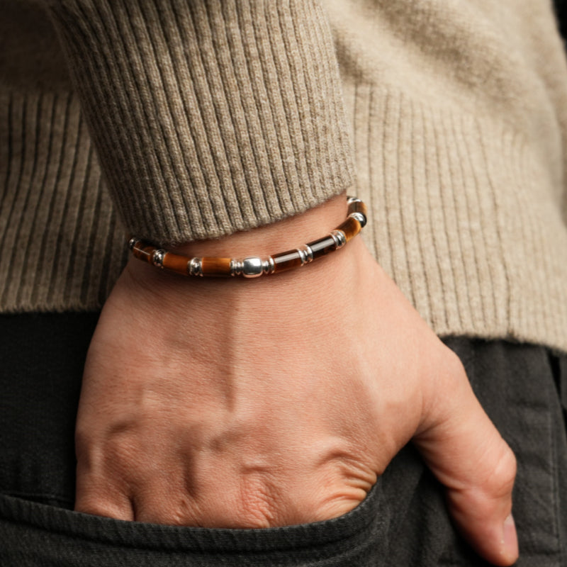 Natural Tiger Eye Bracelet — Lucky & Fortune-Boosting Stackable Essential
