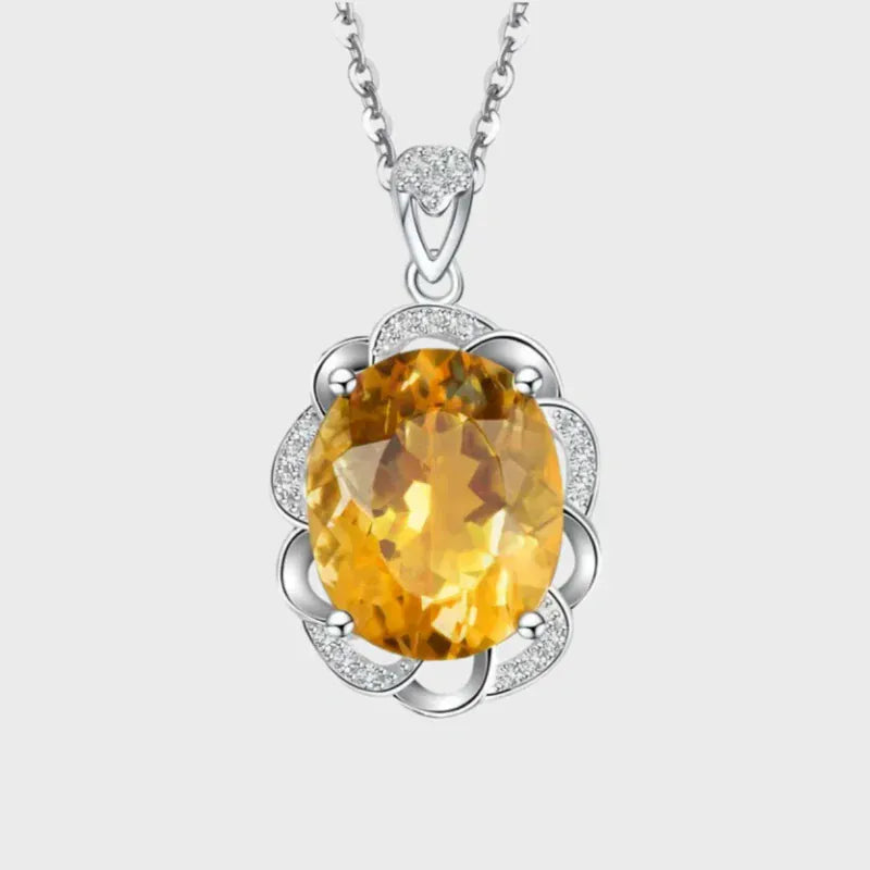 Flower Whisper Natural Crystal Necklace