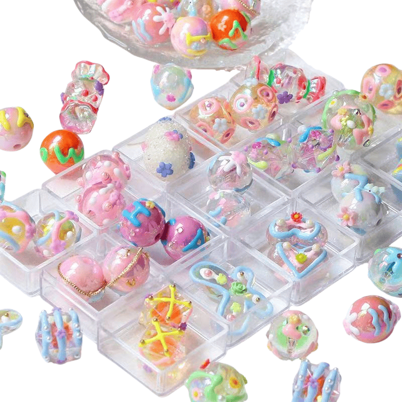 10pcs Ins Drawn Penbeads