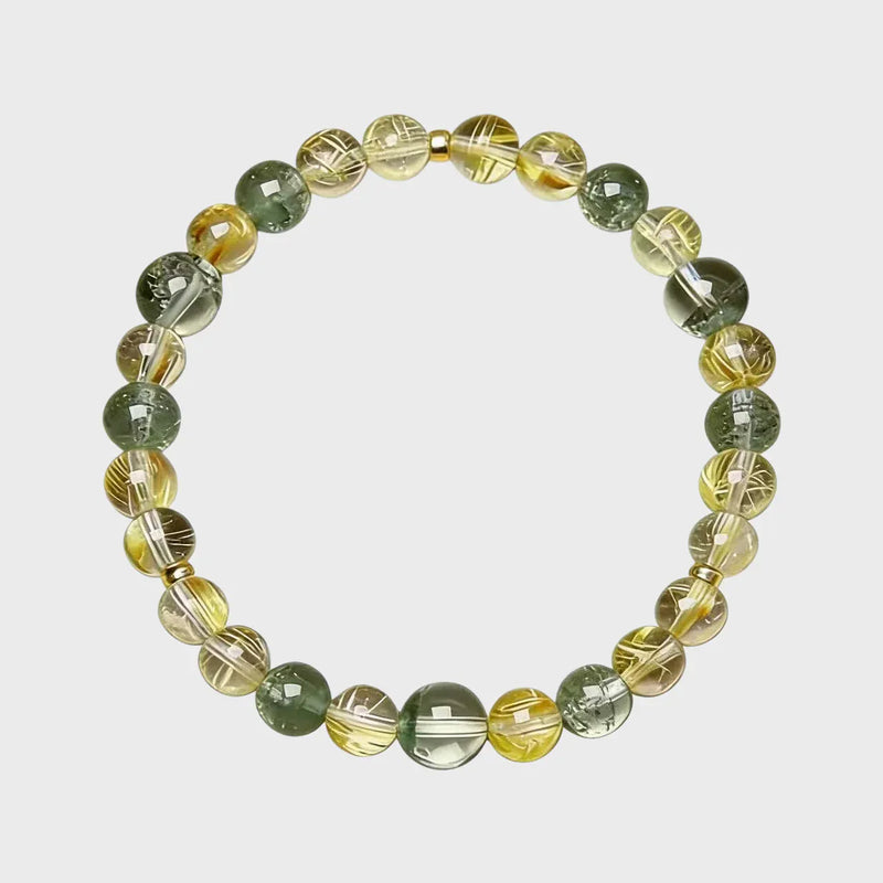 Golden Freedom Natural Crystal Bracelet