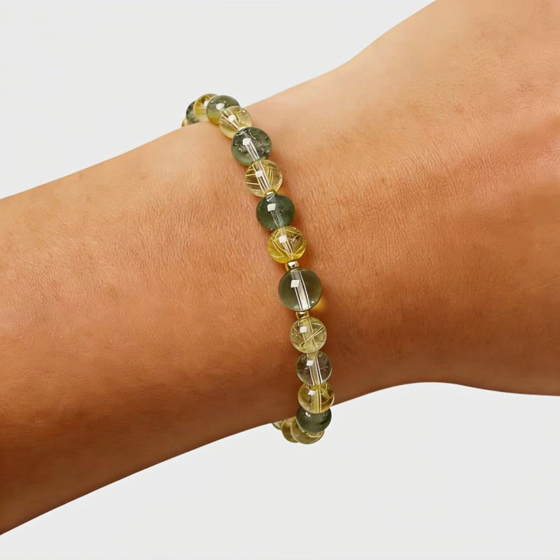 Golden Freedom Natural Crystal Bracelet