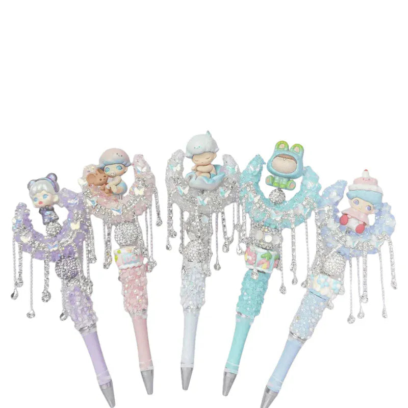 1pc Diamond Crescent Penbeads