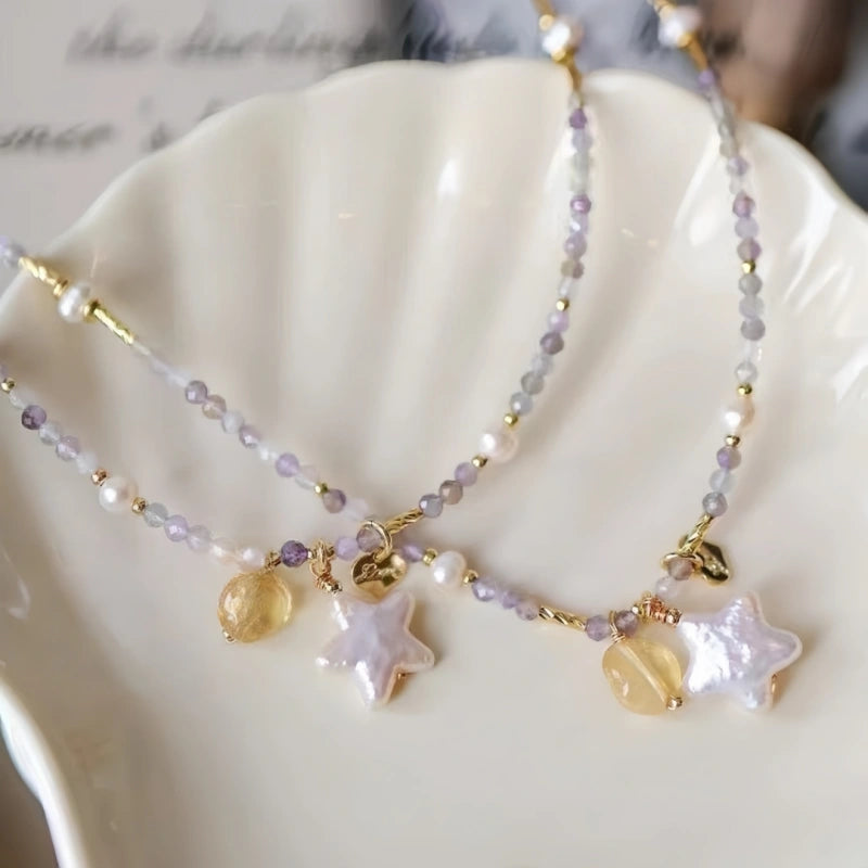 Amethyst Citrine Star Pearl – Align Wealth & Intuition