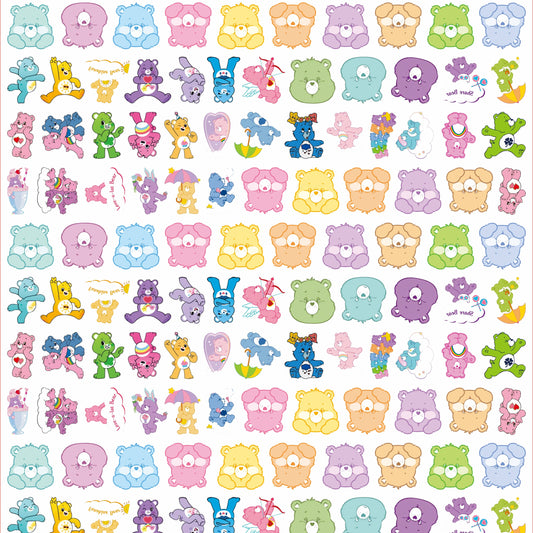 Care Bears with Hole 4cm Acrylic Charms for DIY match game-open in live