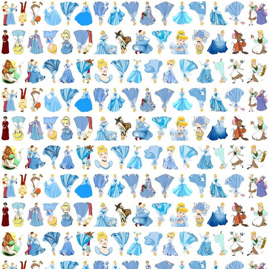 Cinderalla Princess 4cm Acrylic Charms for DIY match game-open in live