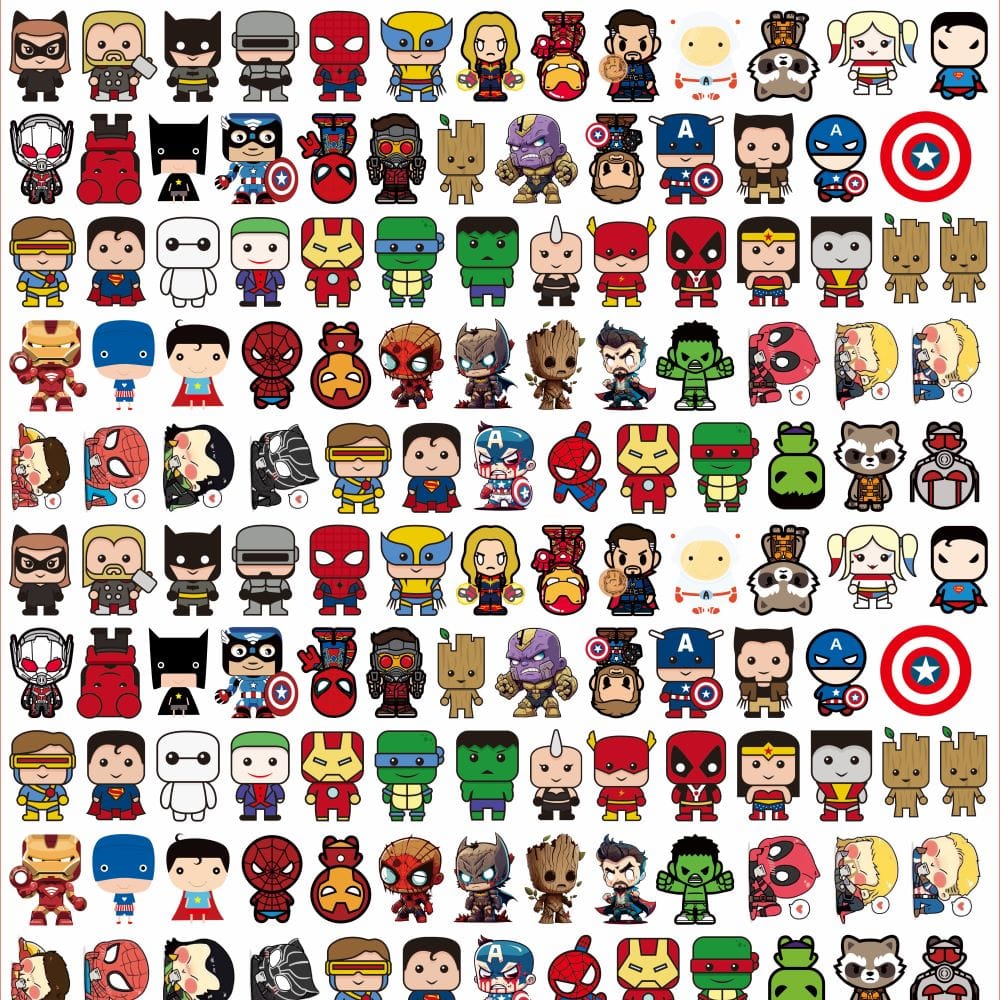 Hero 4cm Acrylic Charms for DIY match game-open in live