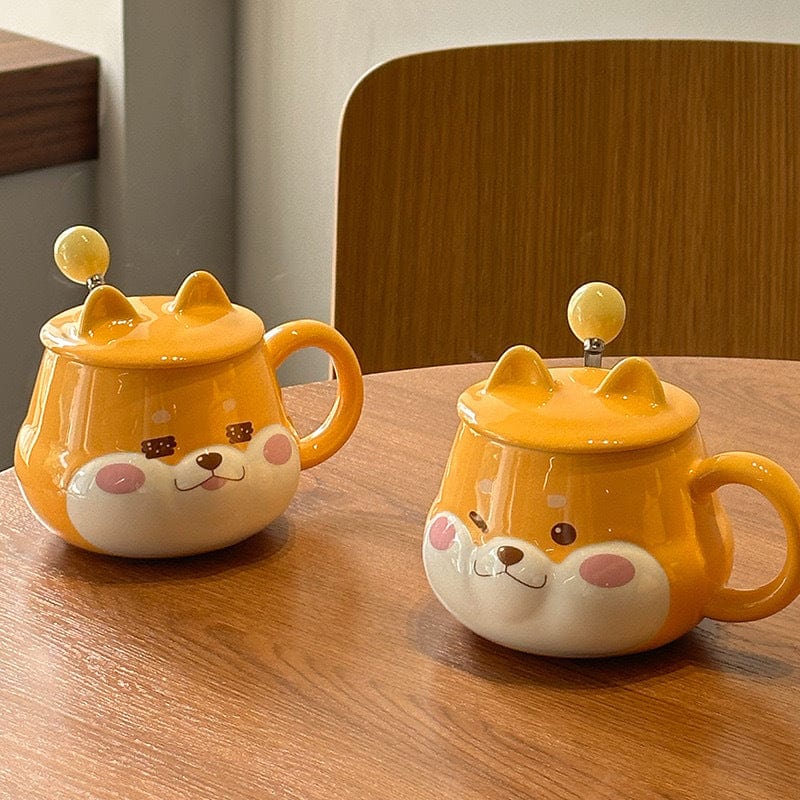 Cute Dog Ceramic Cups