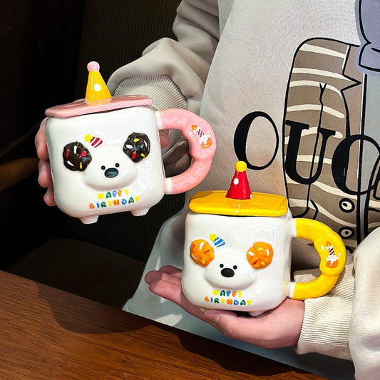 Birthday Dog Ceramic Cups