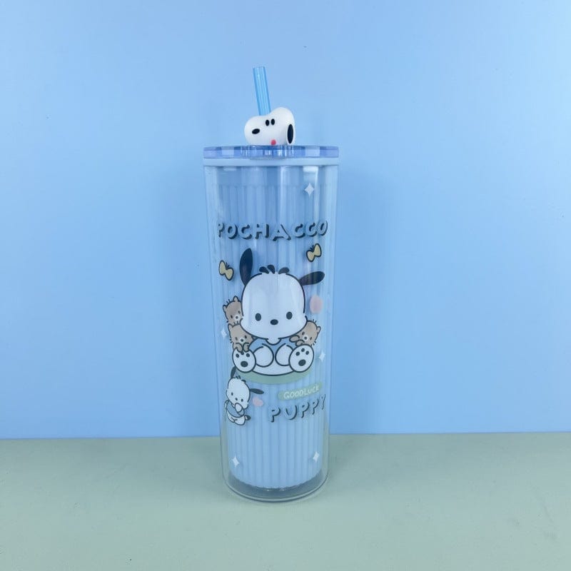 Double Layers Plastic Cups