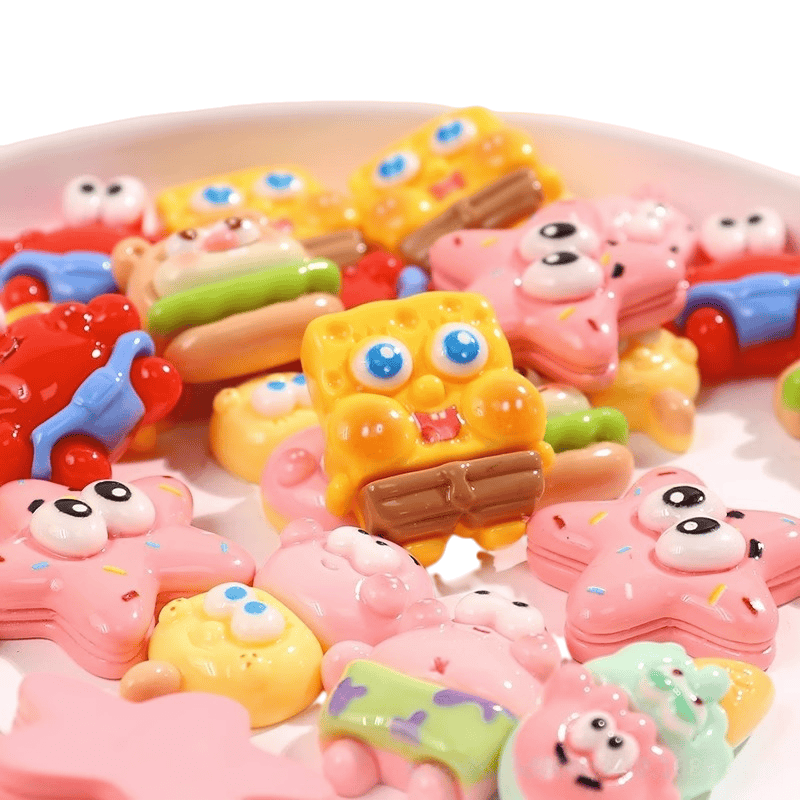 5pcs SpongeBob Charms