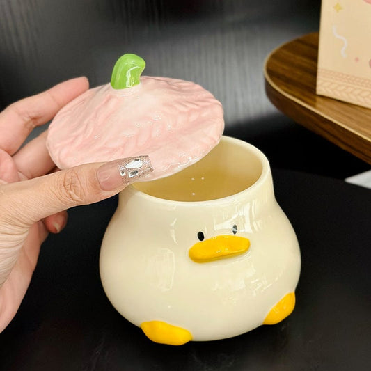 Cute Duck Ceramic Cups