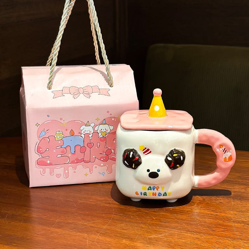 Birthday Dog Ceramic Cups