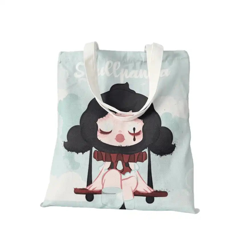 Skull Panda Tote Bag