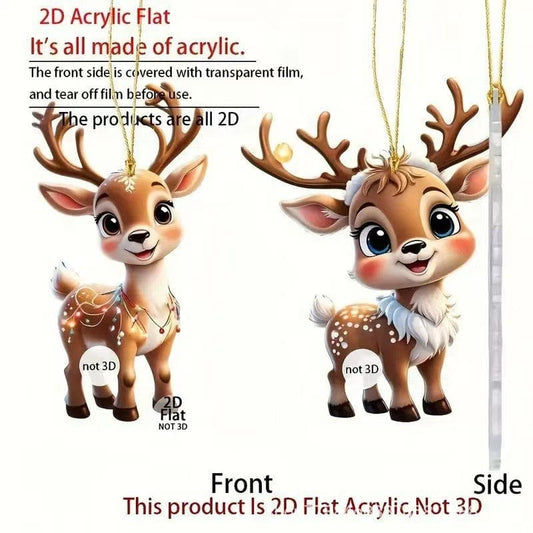 Christmas reindeer ornament