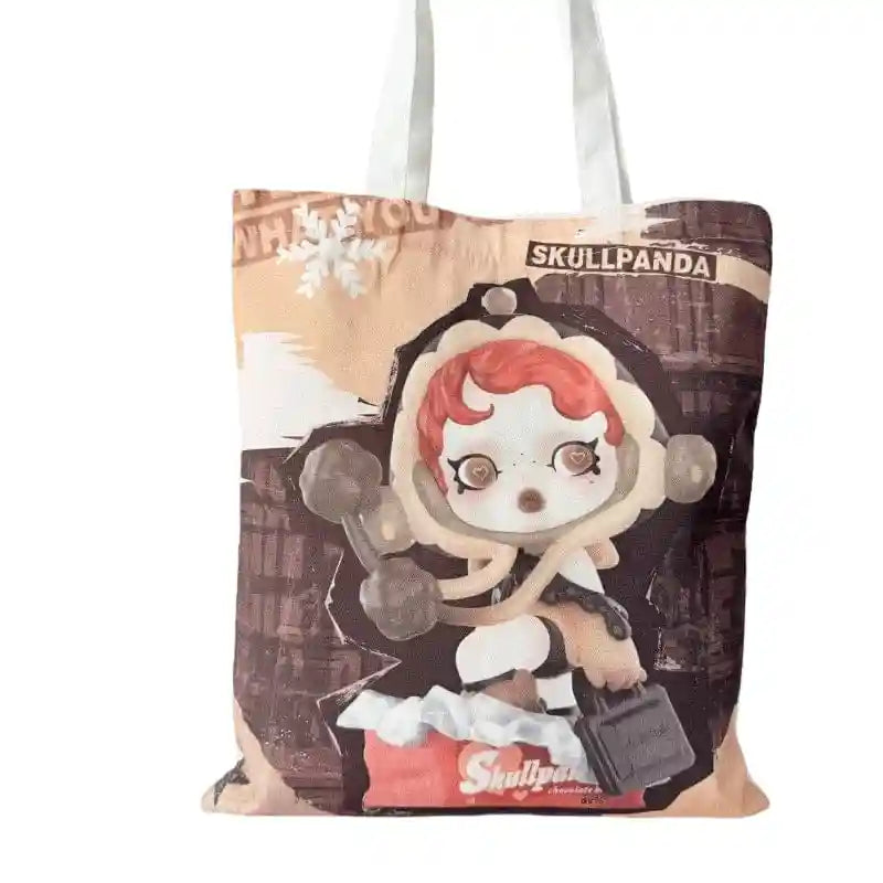 Skull Panda Tote Bag